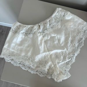 Vintage Dior Silk & Lace Tap shorts